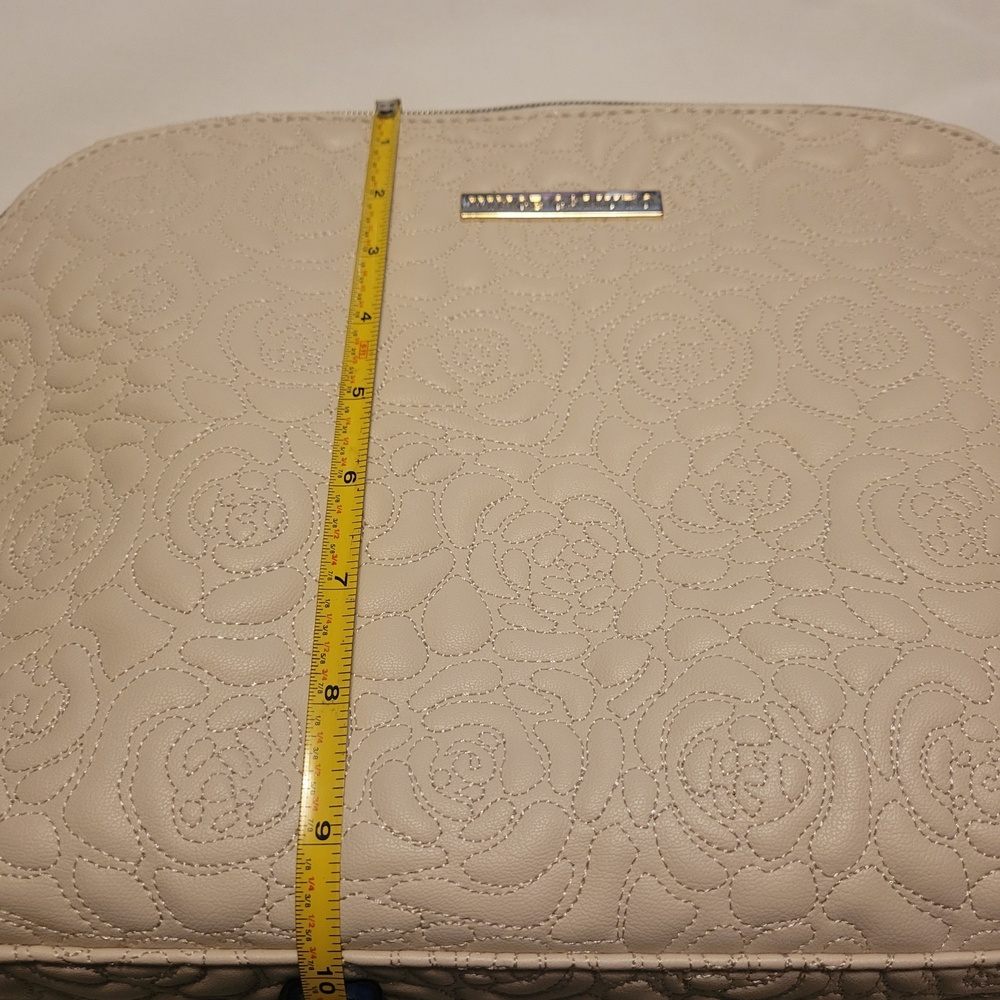 Vince Camuto Cream Quilted Cosmetic Bag - Picture 3 of 5